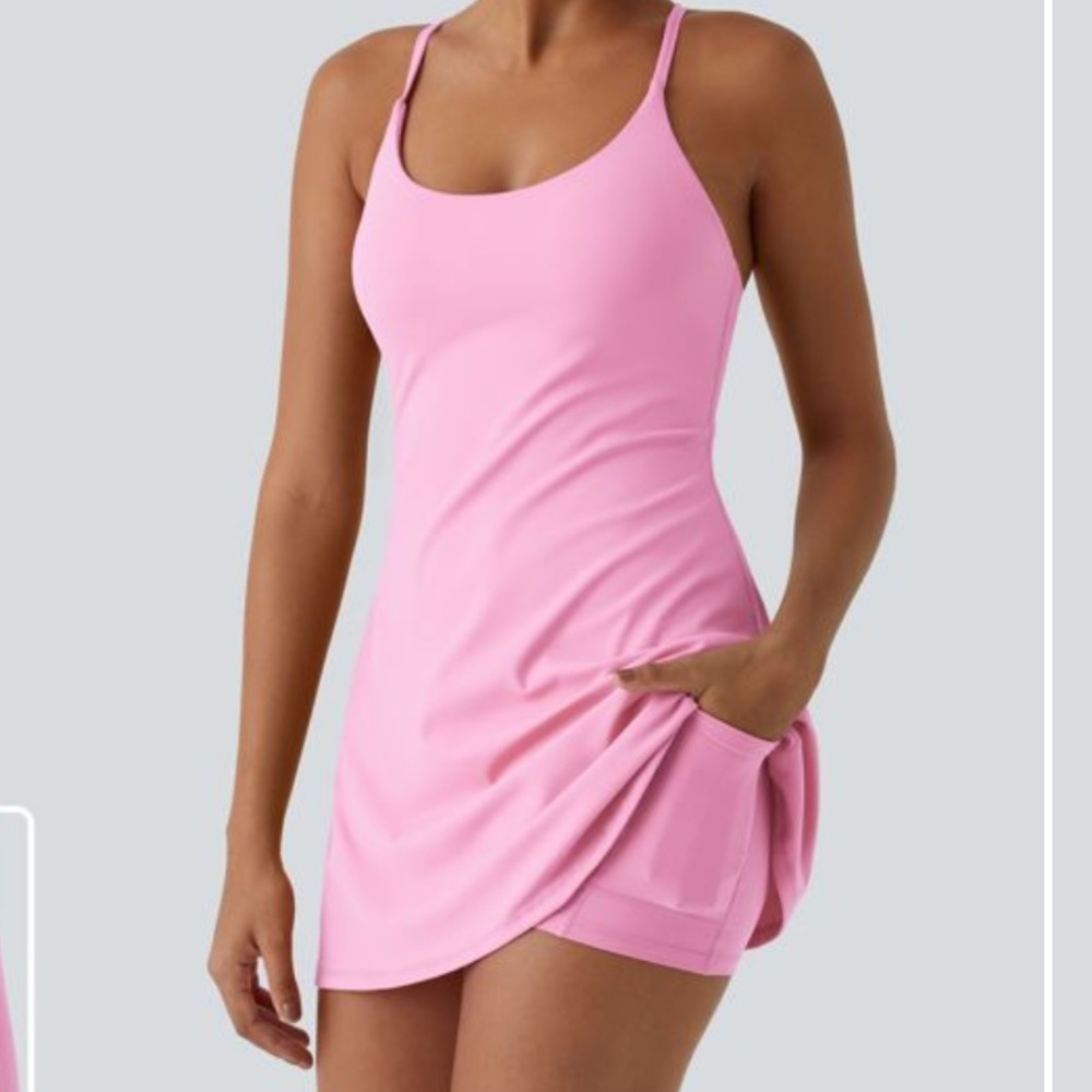 NEW Pink Halara Tennis Dress